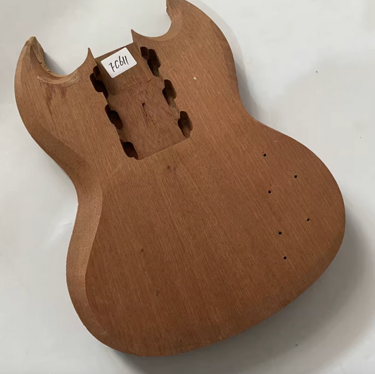 Mahogany Wood HHH Guitar Unfinished Body Fit SG Guitars
