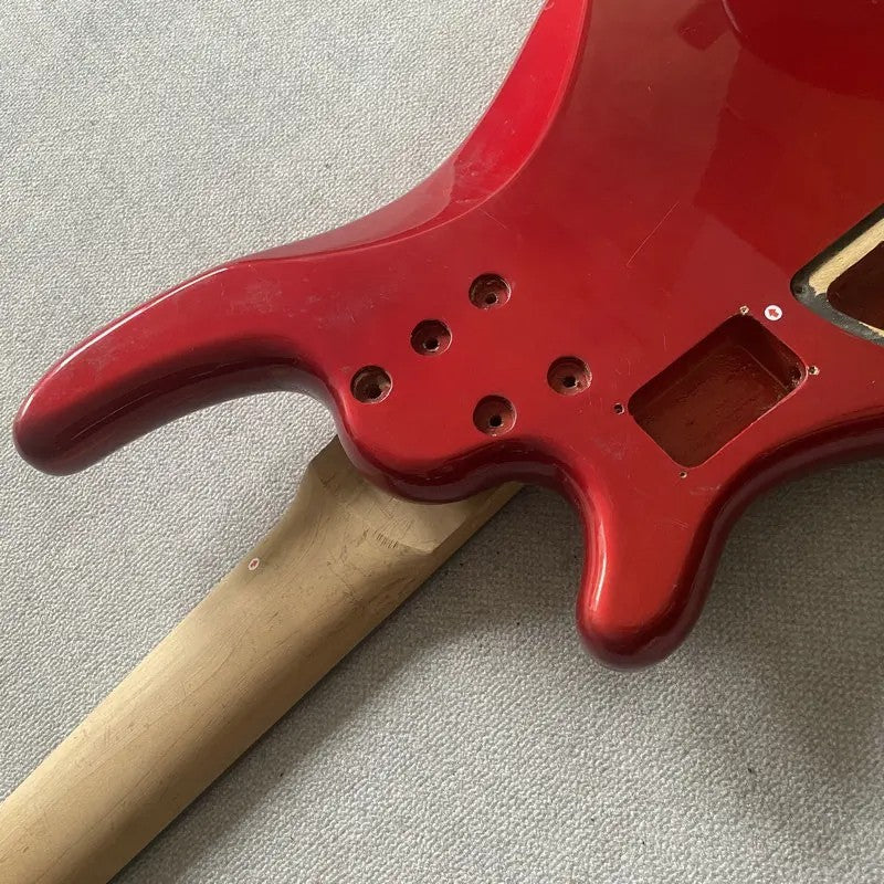 Tagima Red 5 String Bass Basswood Body with Maple Neck, Rosewood Finge