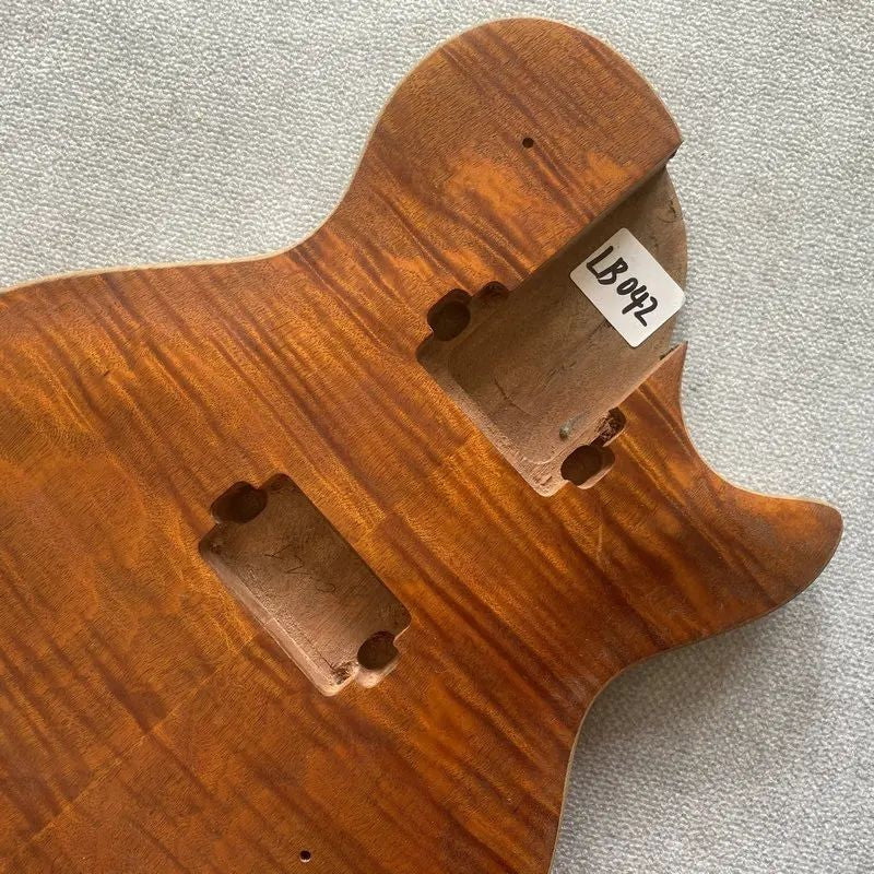 LAG Single Cut Guitar Body with Veneer Tiger Maple Top Fit Les Paul LP