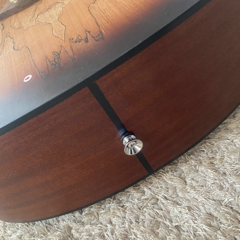 41 Inch Maple Top Acoustic Guitar, Mahogany Sides Body Rosewood Finger