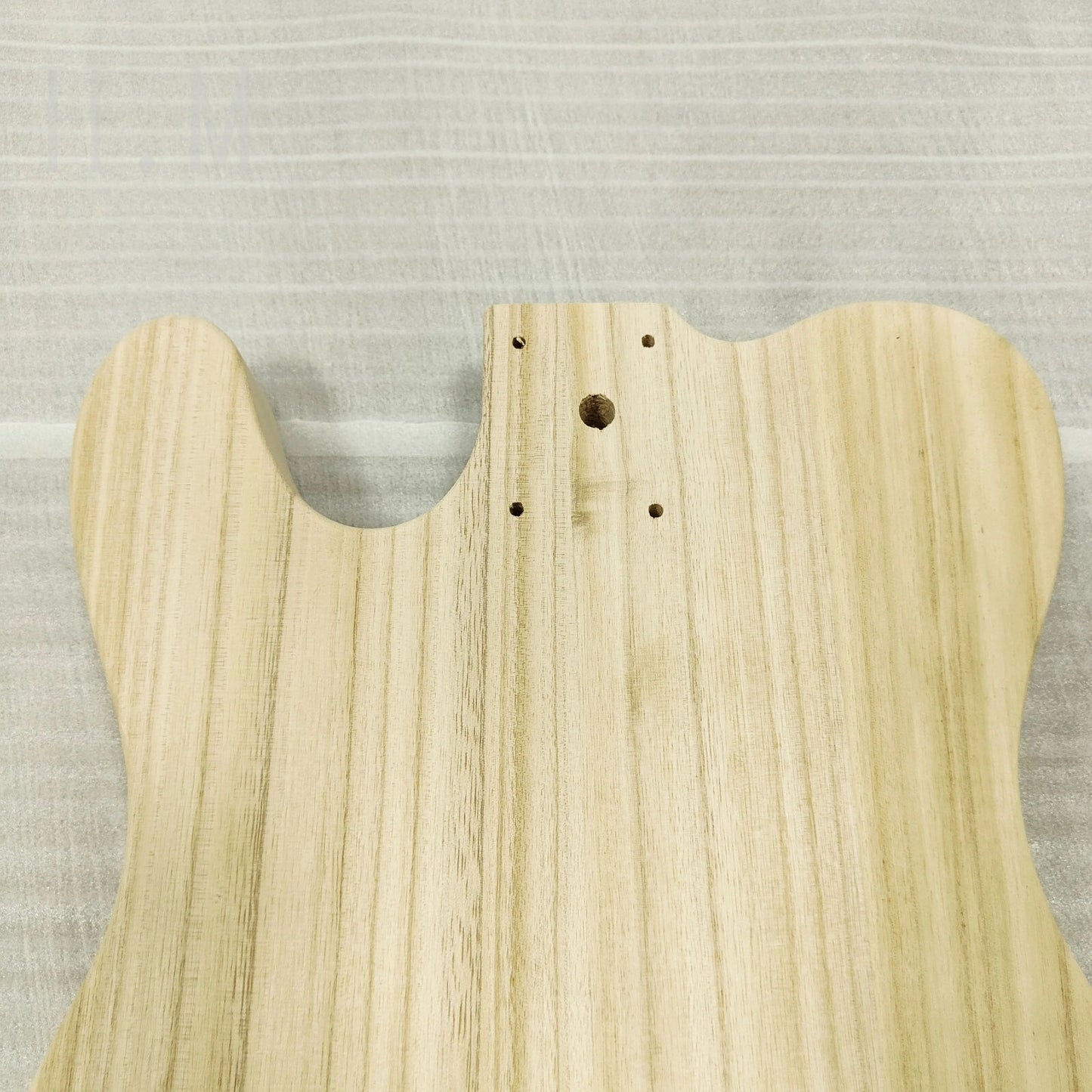 Poplar Wood Guitar Single Cut Body, String Through Bridge Fit Telecast