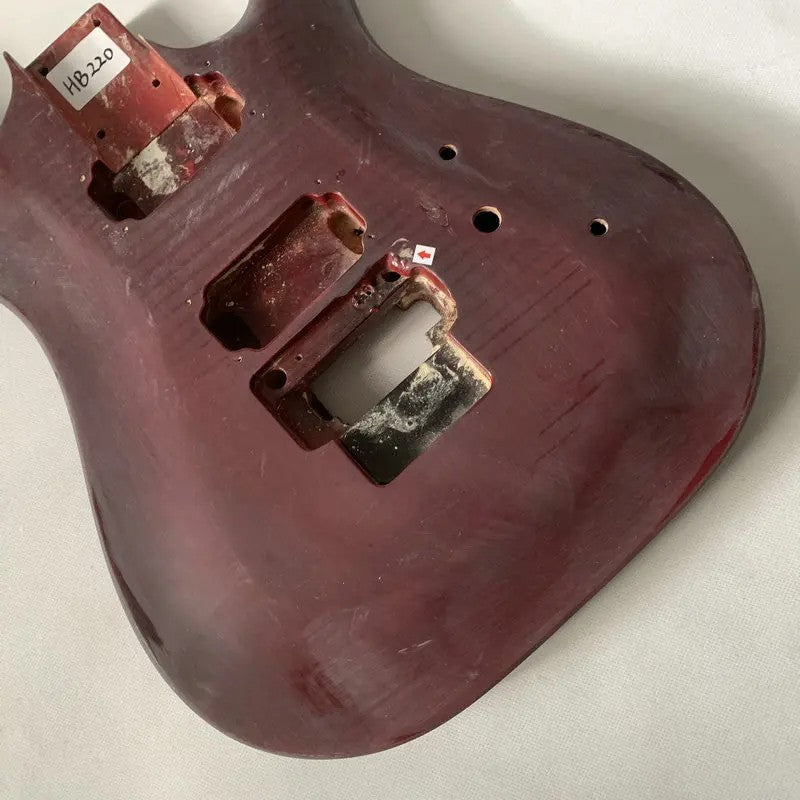 Red Wine Guitar HH Double Cutaway Body DIY Project