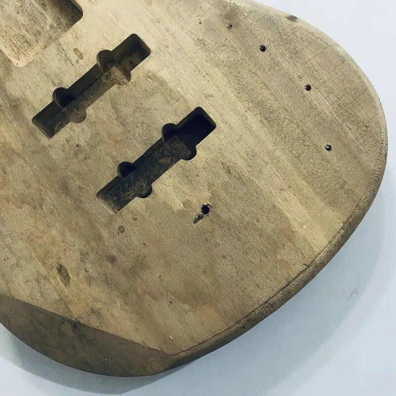 Black Basswood Bass Guitar DIY Project Body