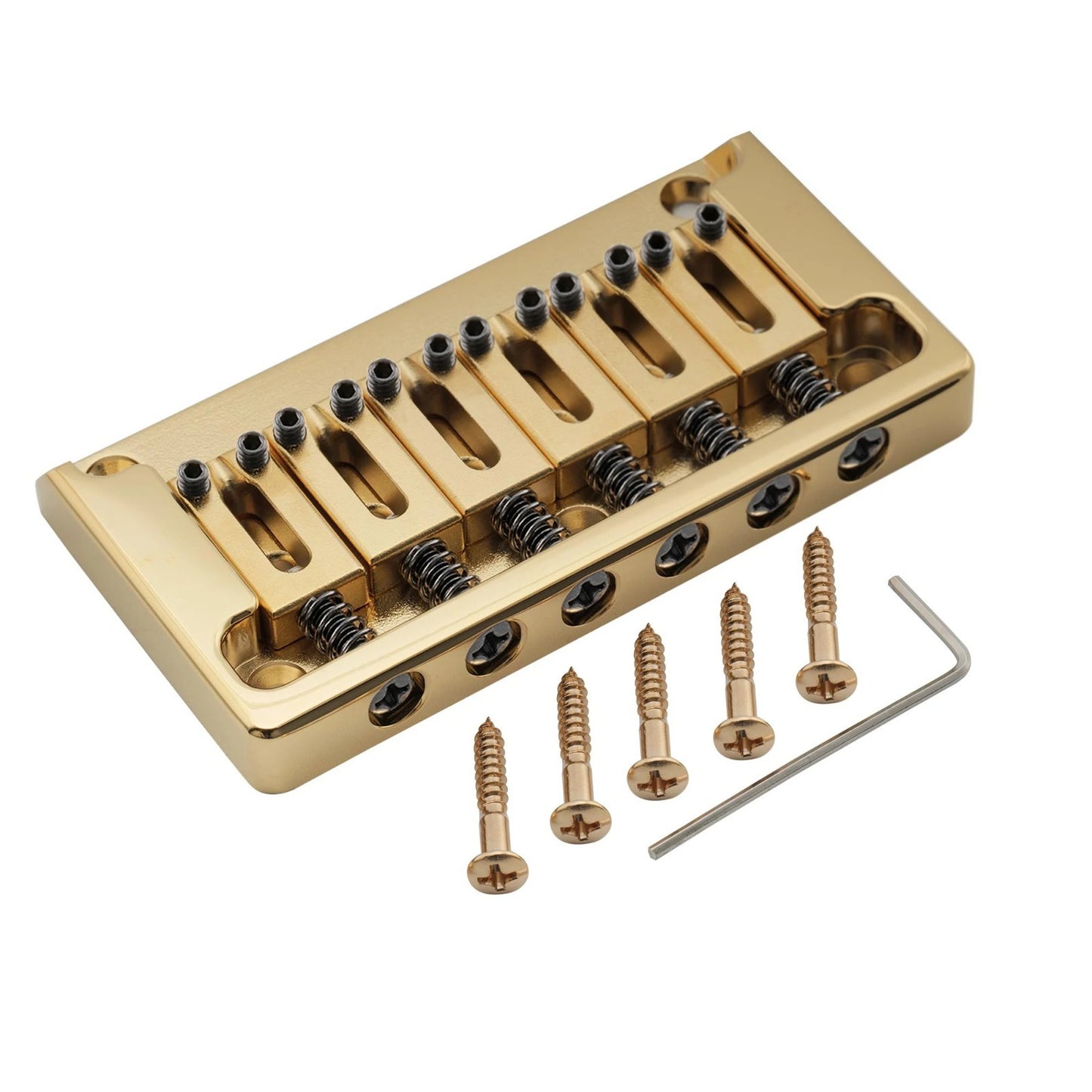 All Solid Brass Gold Guitar Fixed Hardtail Bridge Fit Stratocaster Str