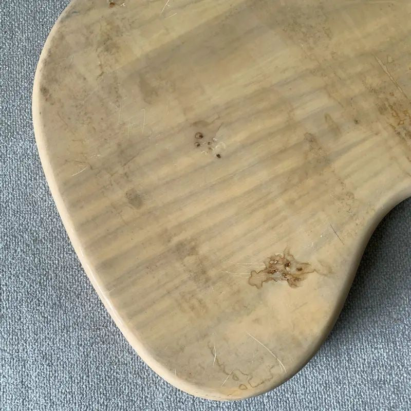 Ash Wood Left Handed 4 String Bass Body DIY Project Fit Jazz Bass