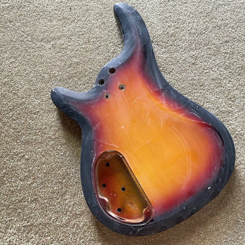 Cherry Burst 4 String Bass Basswood Body