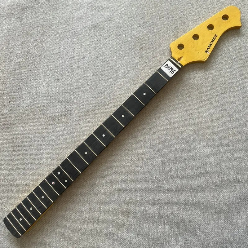 Yellow Sanchez 4 String Bass Maple Neck, Rosewood Fingerboard 20 Frets