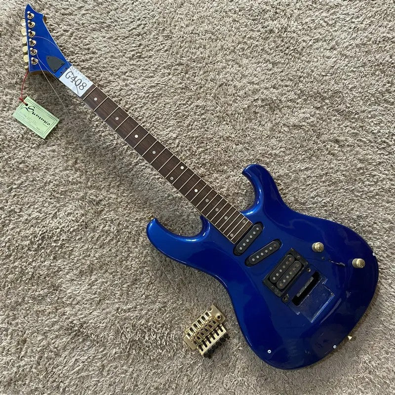 Metallic Blue HSH Guitar, Basswood Body, Rosewood Fingerboard Maple Ne