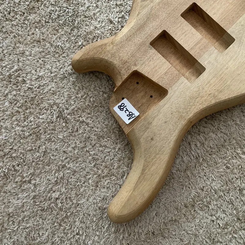 Mahogany Wood Bass Guitar Body DIY Project