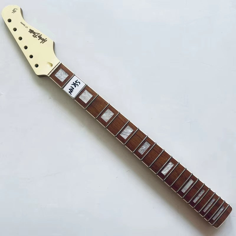 White Harley Benton Guitar Maple Neck, Rosewood 22 Frets Fingerboard F