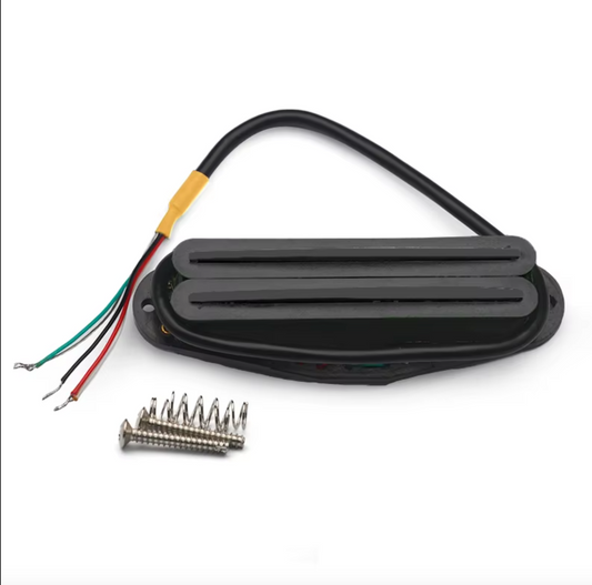 Black Dual Blades Guitar Humbucker Pickup 13-14k Fit Fender,Ibanez,Suh