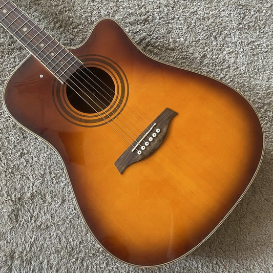 Cherry Burst 40 Inch Acoustic Guitar, Spruce Mahogany Body, Rosewood F