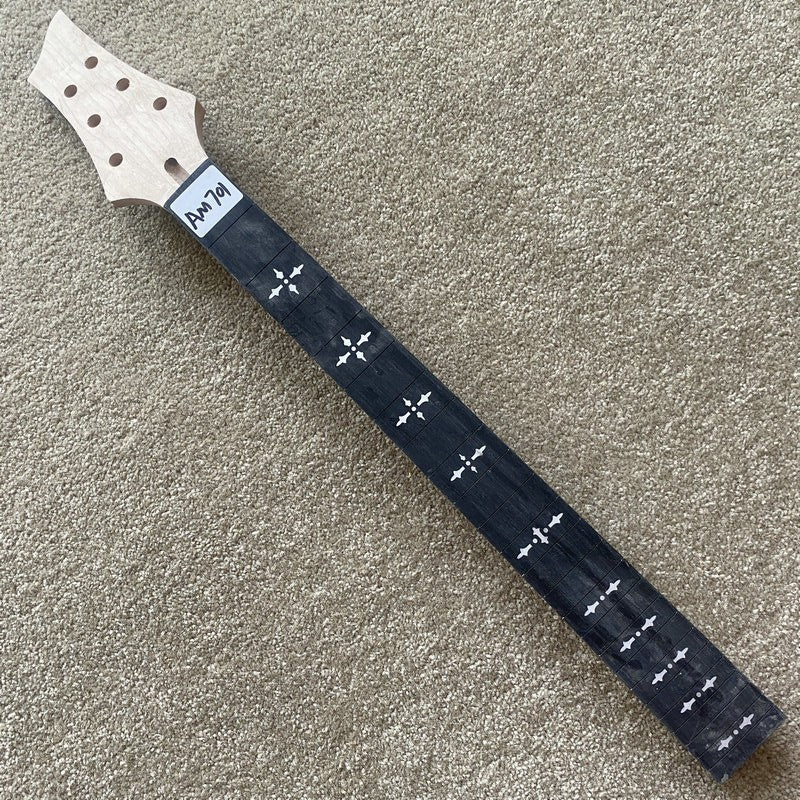 Maple Wood Electric Guitar DIY Project Neck, Rosewood 24 Frets Fingerb
