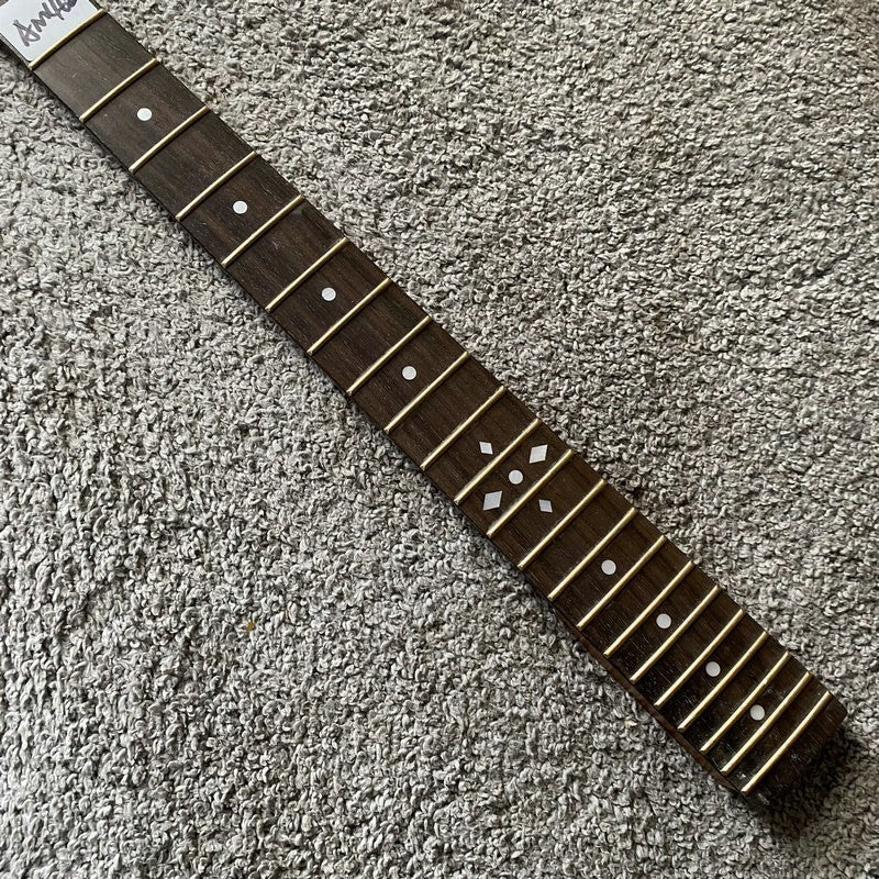 Dark Maple Electric Guitar Neck, Rosewood 22 Frets Fingerboard
