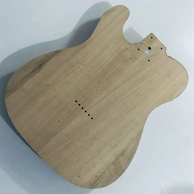 Basswood Unfinished DIY Project Guitar Body, String Through Bridge Fit