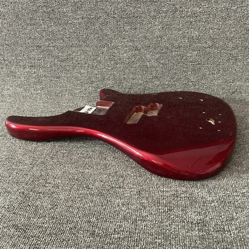 Metallic Red 4 String Bass Basswood Body