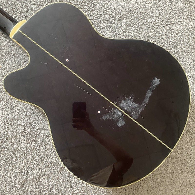 Ibanez 4 String Acoustic Electric Bass, Spruce and Tiger Maple Top Bod