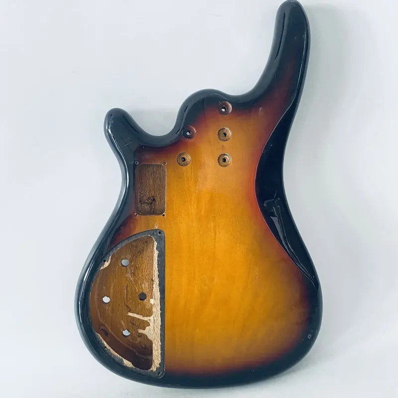 Tobacco Burst 4 String Bass Basswood Body DIY