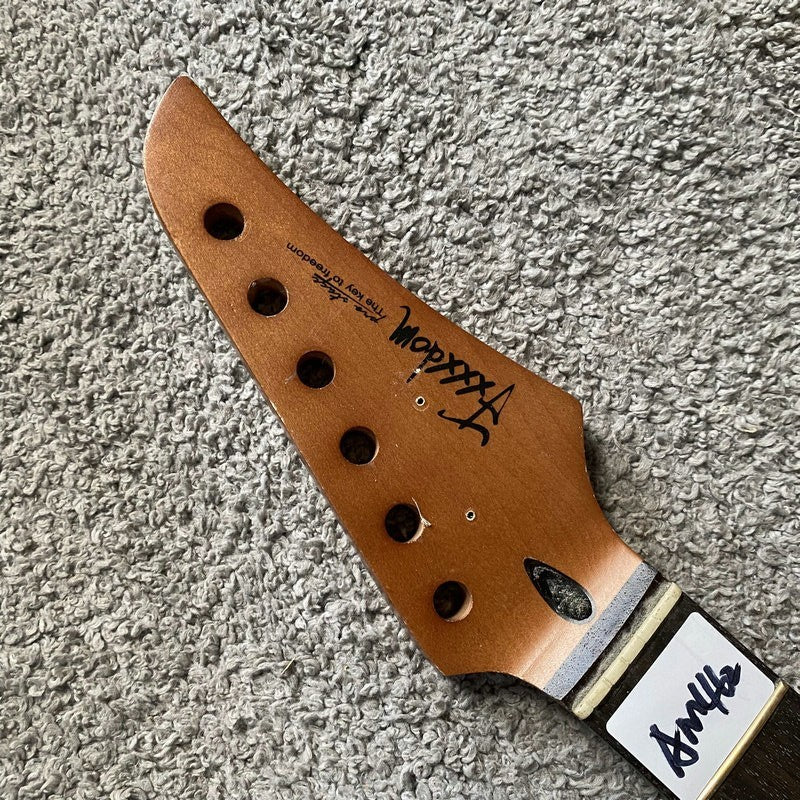 Dark Maple Electric Guitar Neck, Rosewood 22 Frets Fingerboard