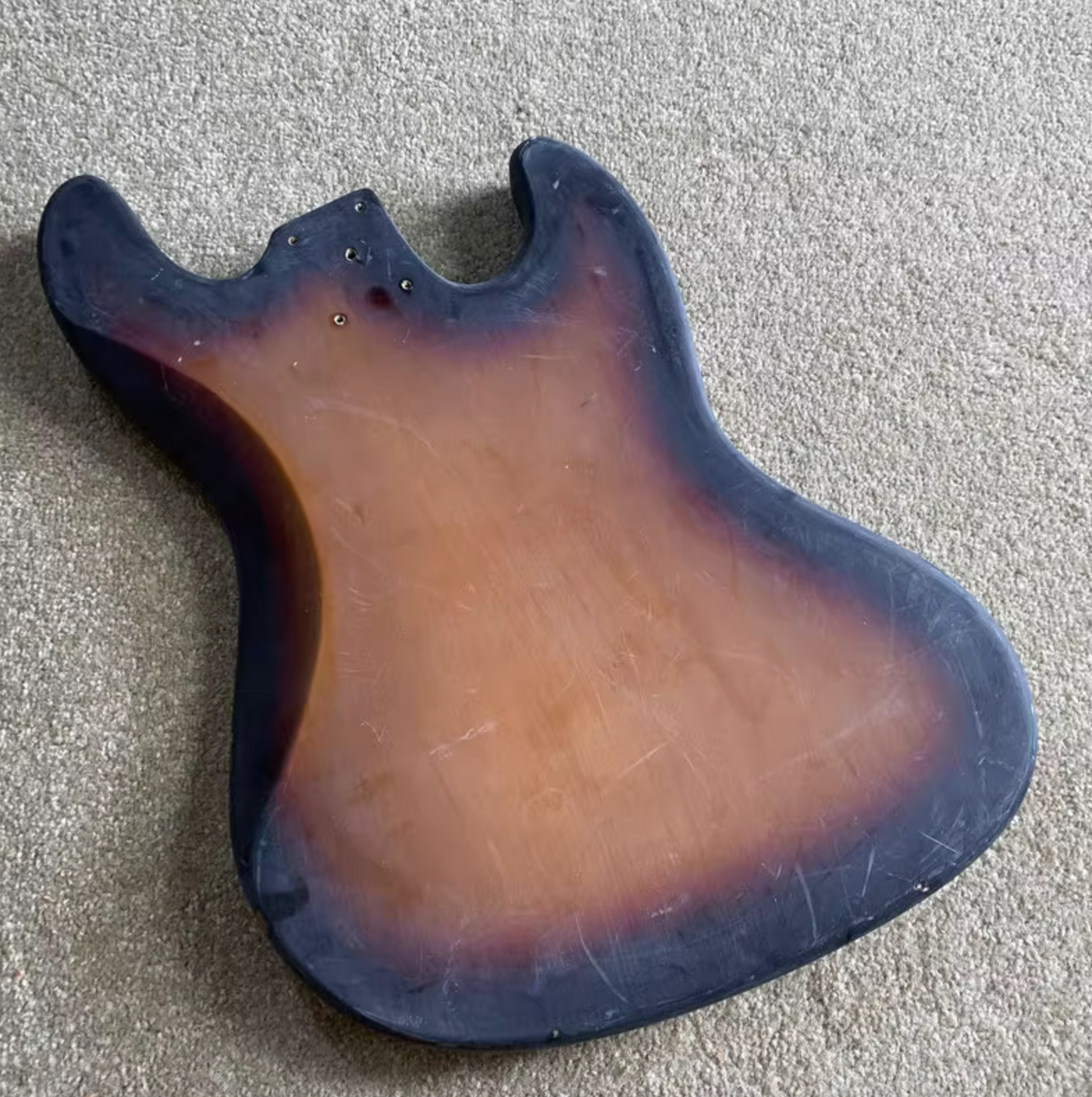 Lefty Basswood 4 String Bass Basswood Body in Sunburst Finish Fit Jazz