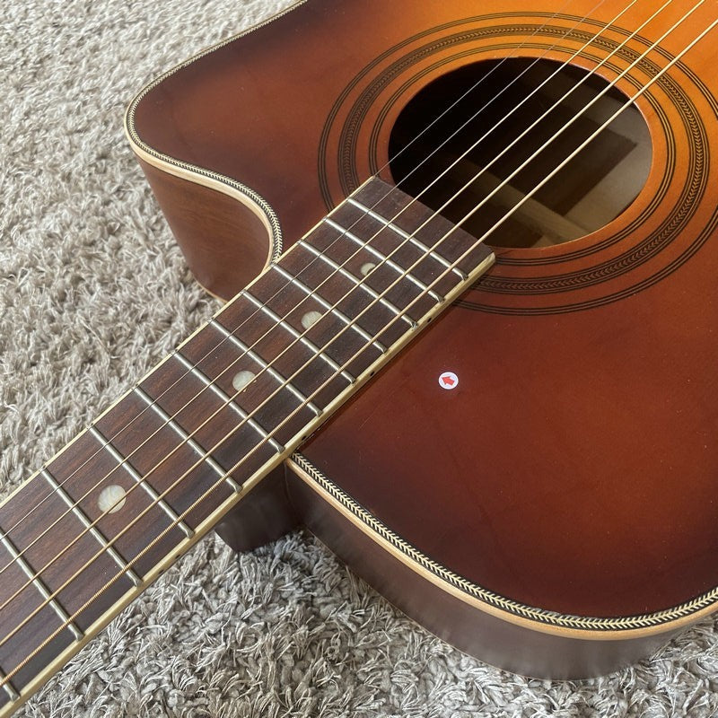 Cherry Burst 40 Inch Acoustic Guitar, Spruce Mahogany Body, Rosewood F