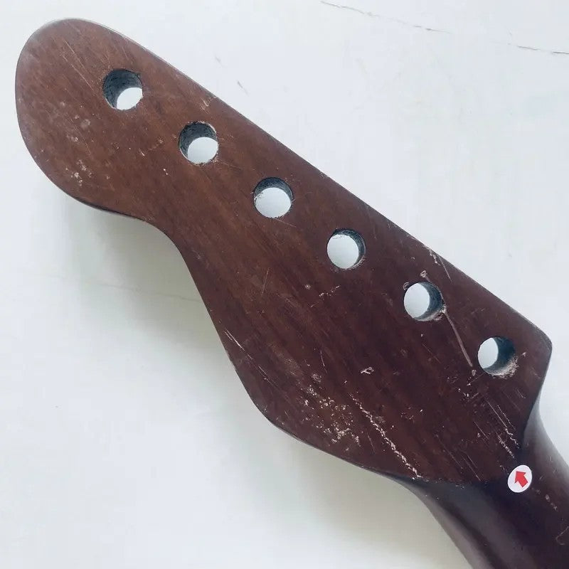 Dark Roasted Maple Wood Guitar Neck, 22 Frets Fingerboard