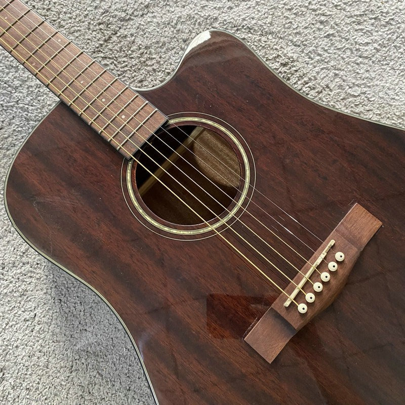 41 Inch Mahogany Wood Acoustic Guitar, Rosewood Fingerboard Neck