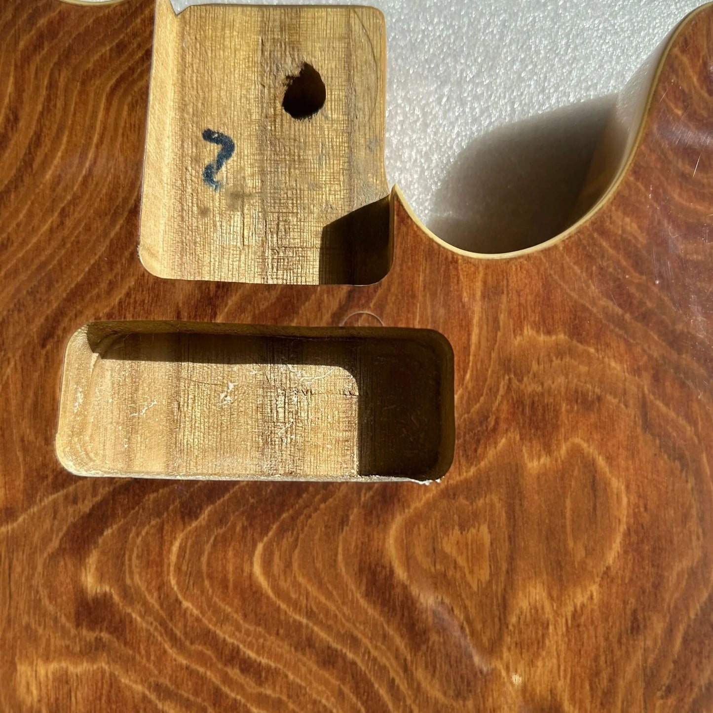 Paulownia Guitar Body with Maple Top Fit Tele Telecaster