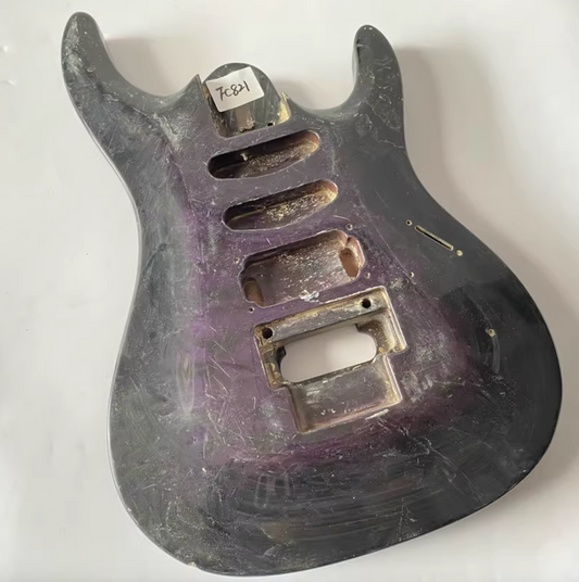 Purple Burst Solid Basswood HSS Guitar Body DIY Project