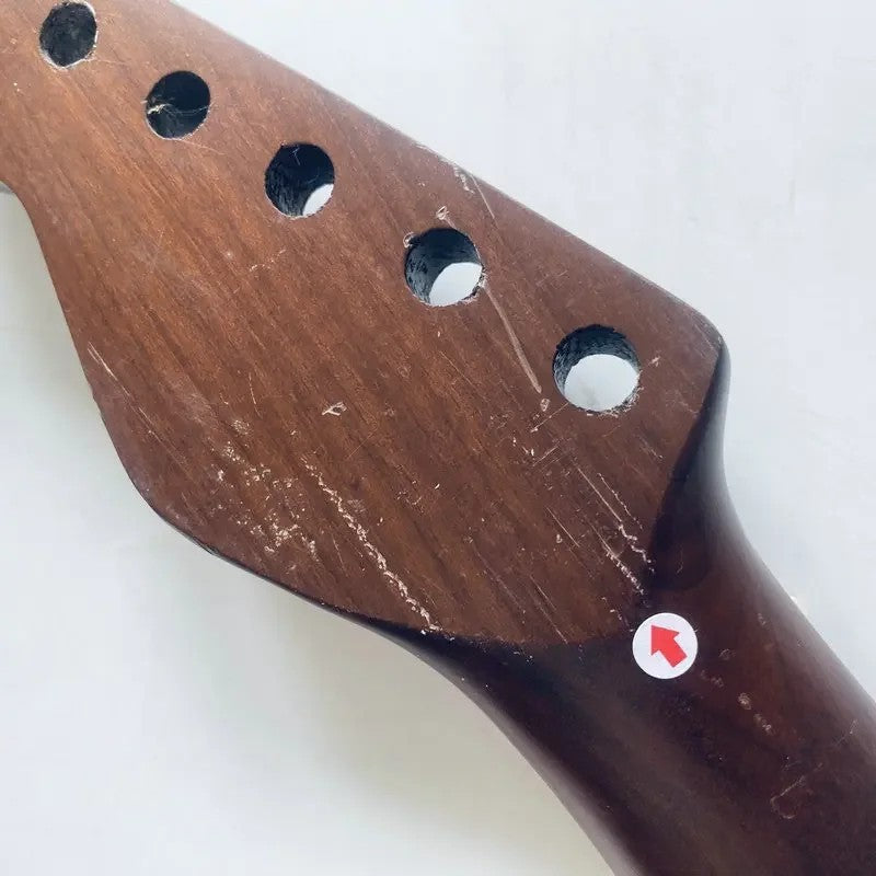 Dark Roasted Maple Wood Guitar Neck, 22 Frets Fingerboard