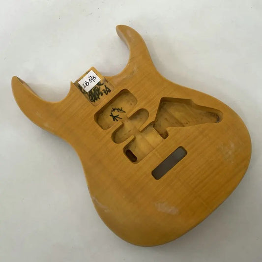 Unfinished Guitar Tiger Maple Top Basswood Body