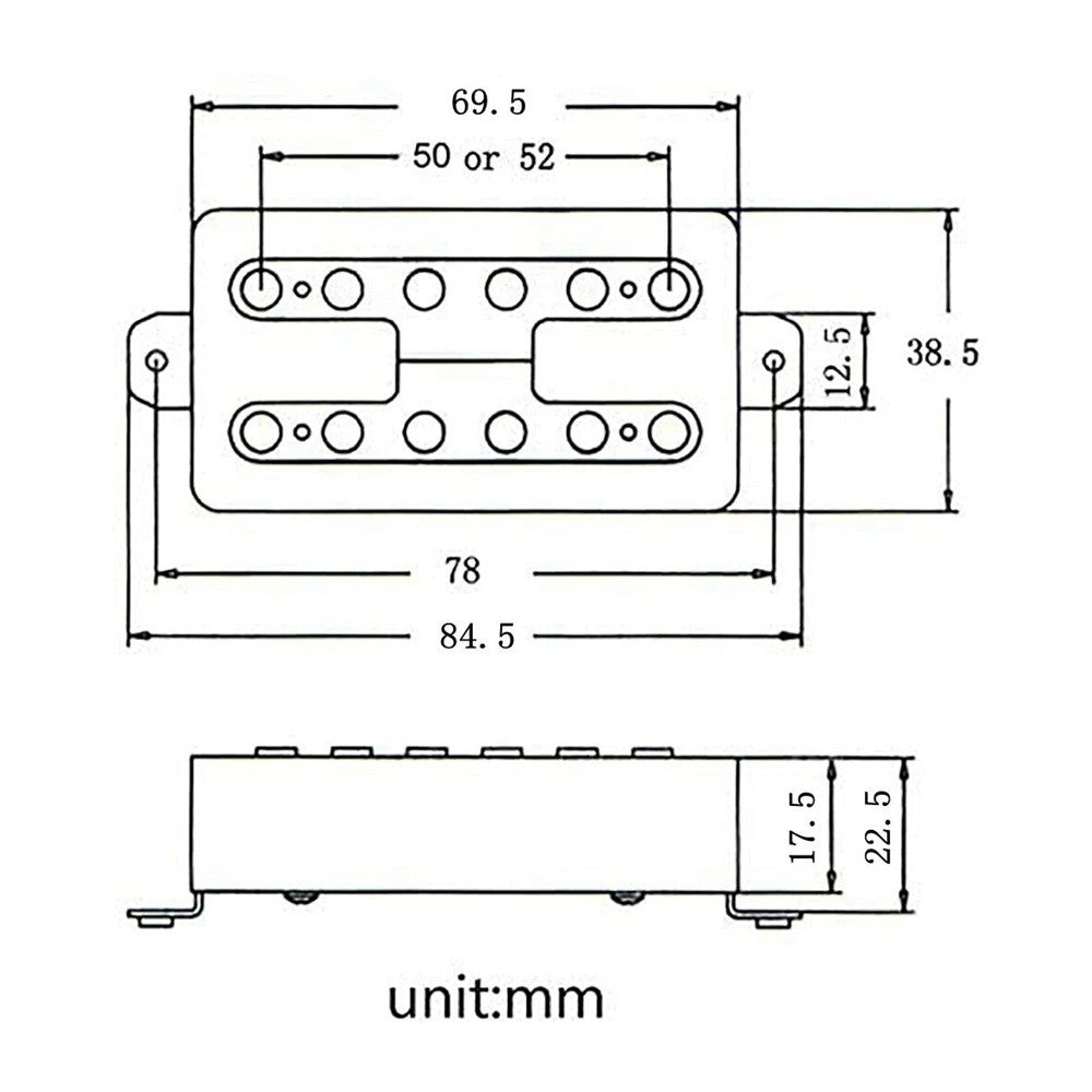 Chrome Guitar Neck Bridge Humbucker Pickups Fit Ibanez,Peavey,Washburn