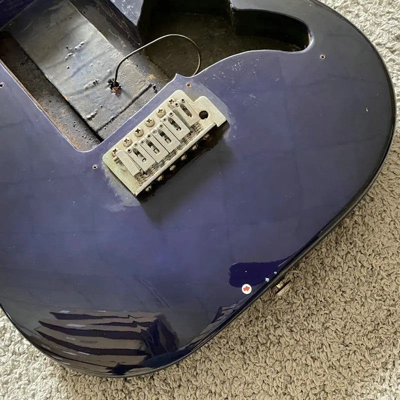 Blue Electric Guitar Basswood Body, Maple Neck, Rosewood Fingerboard