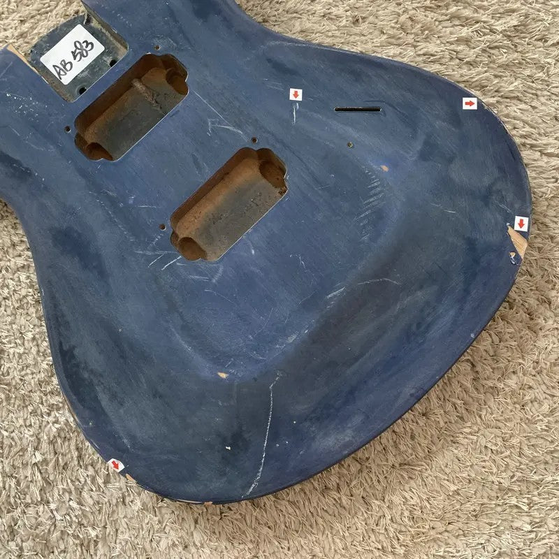 Blue HH Basswood Guitar Body DIY Project