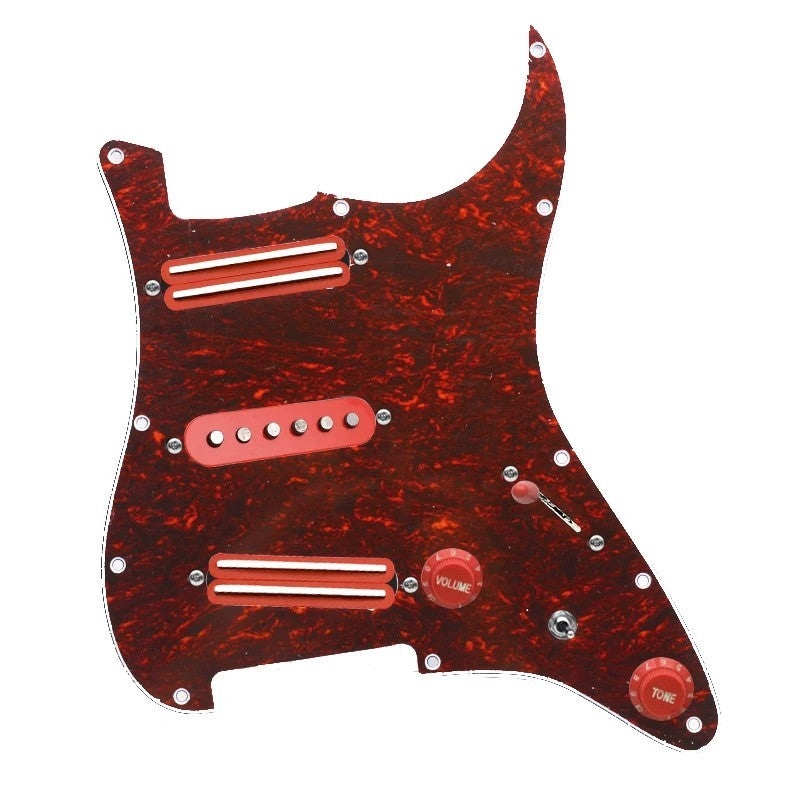 Red Pearl Guitar Alnico 5 Loaded Prewired Pickguard Fit Stratocaster S