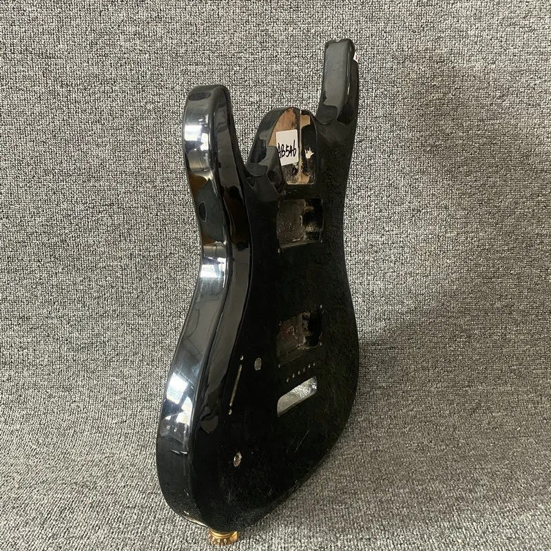 Left Handed HH Glossy Black Basswood Guitar Body