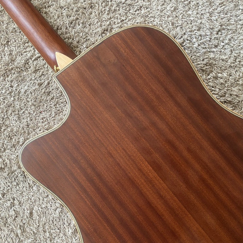 Cherry Burst 40 Inch Acoustic Guitar, Spruce Mahogany Body, Rosewood F