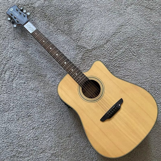 Luna 41 Inch Acoustic Electric Guitar, Spruce Mahogany Body, 20 Frets