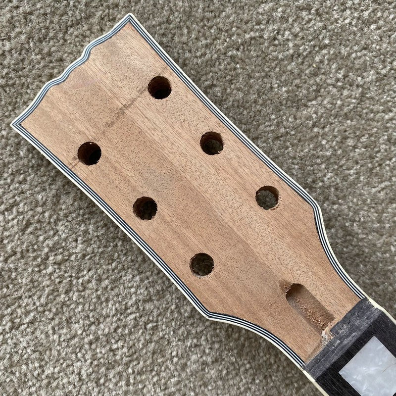 Maple Wood Electric Guitar Neck, Rosewood 22 Frets Fretboard Fit LP Le