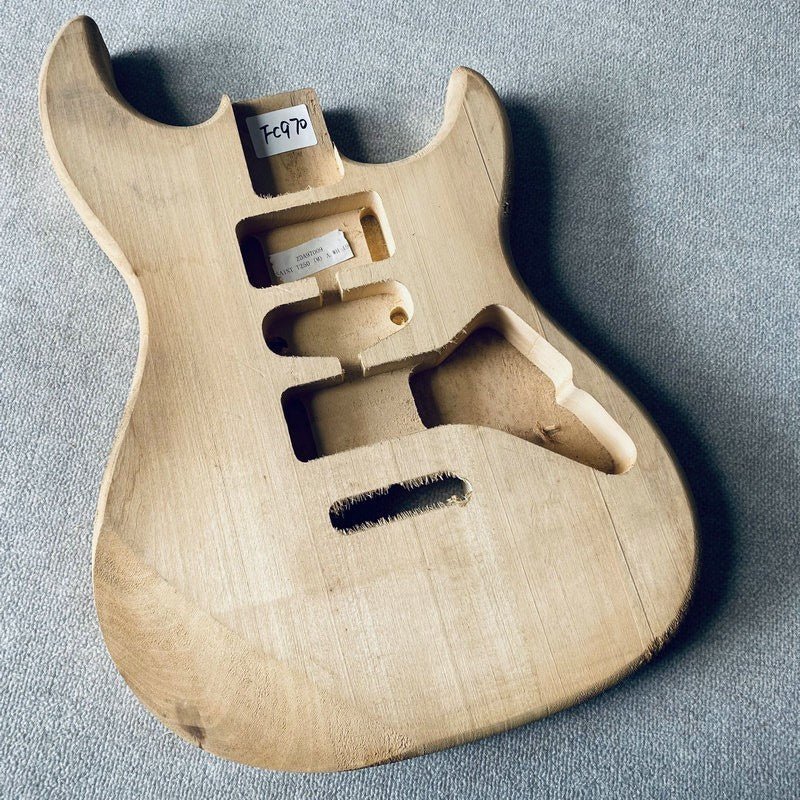 Basswood HSH Guitar Unfinished Body Fit Stratocaster Strat
