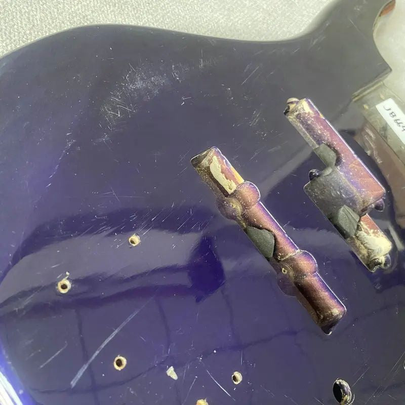 Blue 5 String Electric Bass Basswood Body