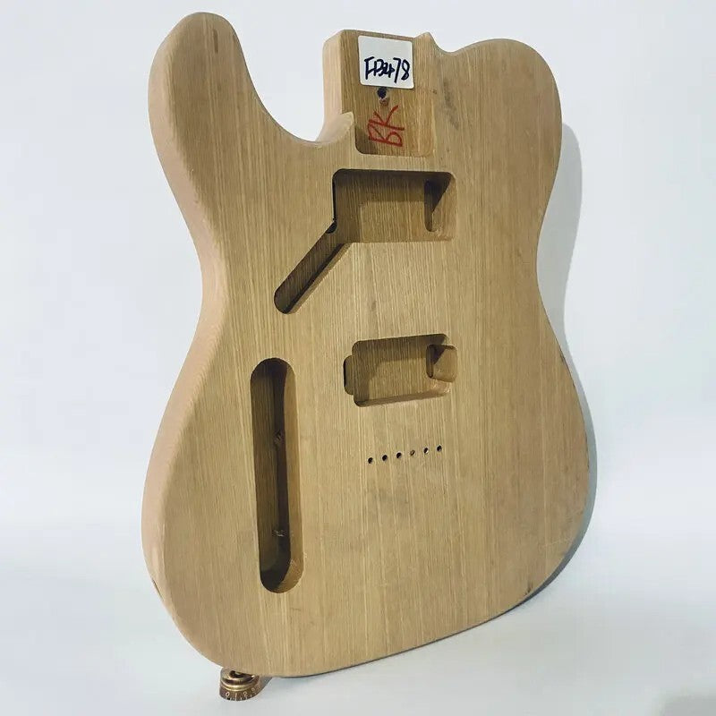 Left Handed Ash Wood Single Cut Guitar Body HH Fit Telecaster Tele
