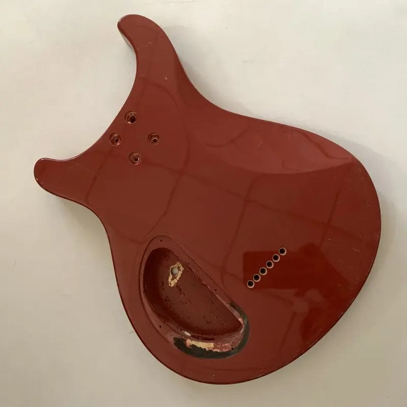 Red Double Cutaway Guitar Body DIY Project