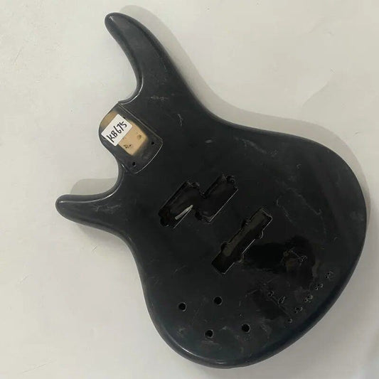 Basswood Left Handed Black 4 String Bass Body
