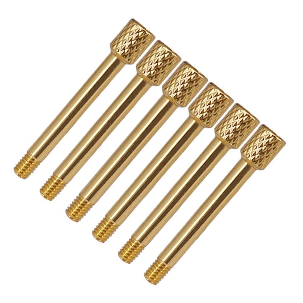 6pcs/Set Guitar Tremolo Bridge Brass Lock String Screws