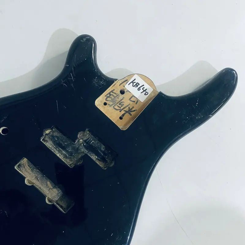 Black Left Handed 4 String Bass Basswood Body DIY Project