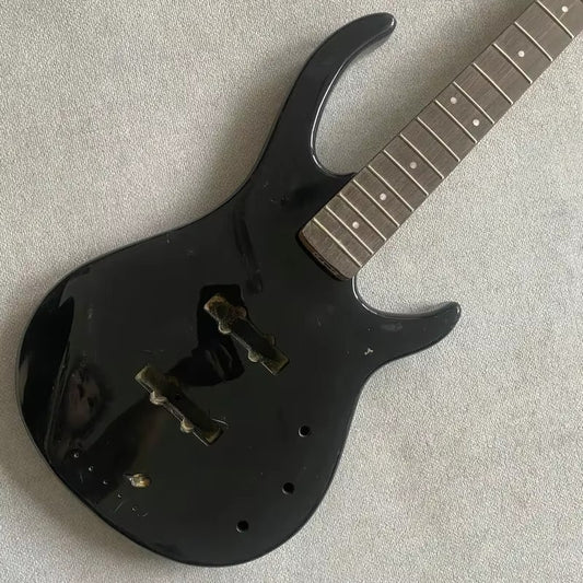 Black 4 String Bass Basswood Body with Maple Neck, Rosewood Fingerboar