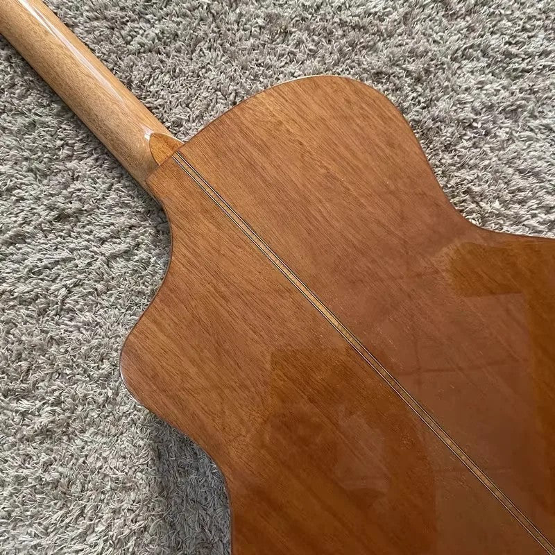 Sunburst 40 Inch Acoustic Guitar, Spruce Mahogany Body Rosewood Finger