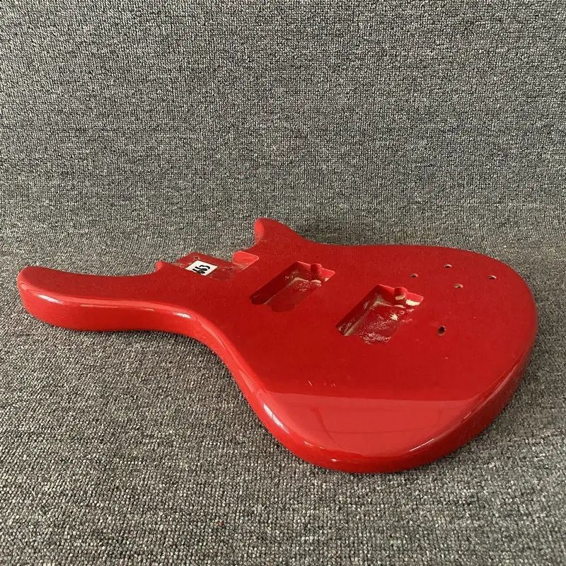 Red Finish Basswood Bass Guitar Body