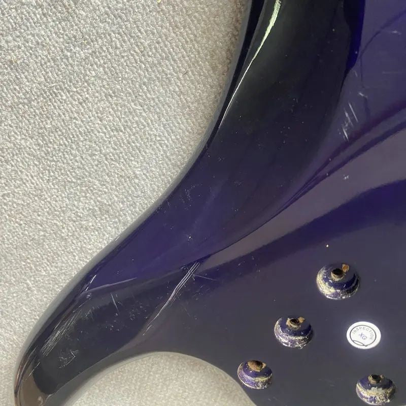 Blue 5 String Electric Bass Basswood Body